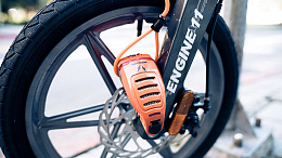 Велосипедный замок Ulac Air Alarm Combo Disc Lock Orange