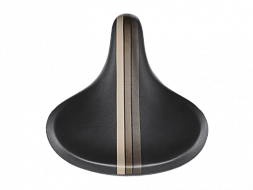 Седло для велосипеда Electra Retro Stripe Saddle w/Elastomers Black