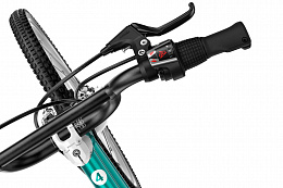 Детский велосипед Woom go 4 metallic turquoise/petrol 20”
