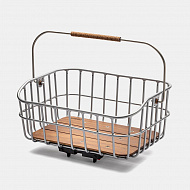 Корзина для велосипеда Brooks Peckham Low Basket Silver